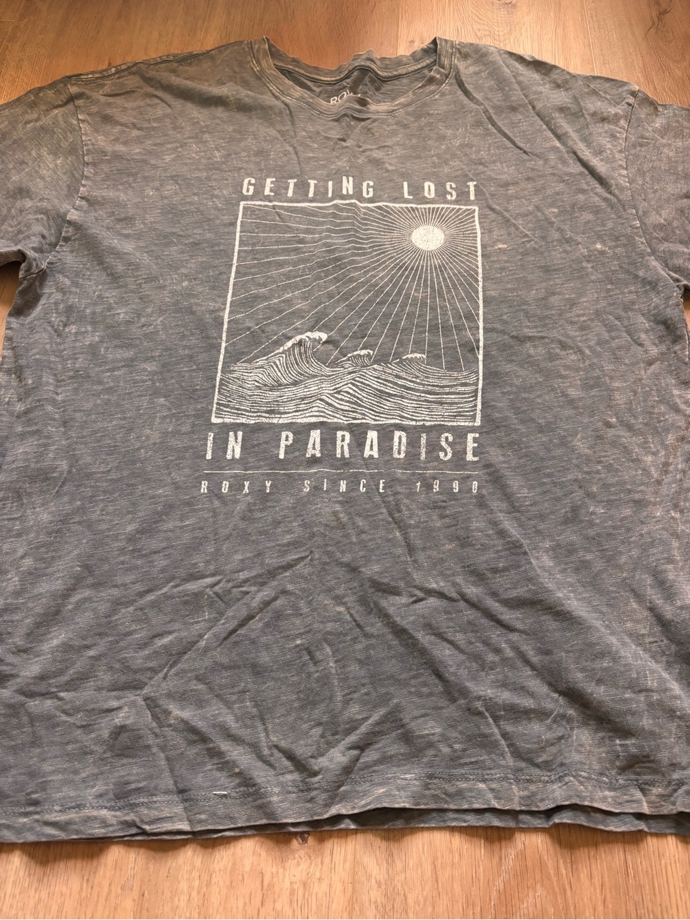 Roxy 'Getting Lost in Paradise' Graphic Tee - Gray